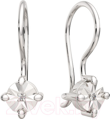 Серьги из серебра ZORKA 03D0118.ZZ (с бриллиантами)