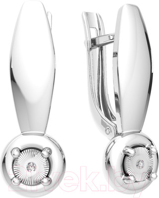 Серьги из серебра ZORKA 03D0010 (с бриллиантами)