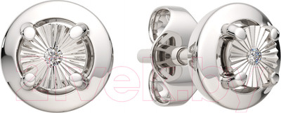 Серьги из серебра ZORKA 03D0066.ZZ (с бриллиантами)