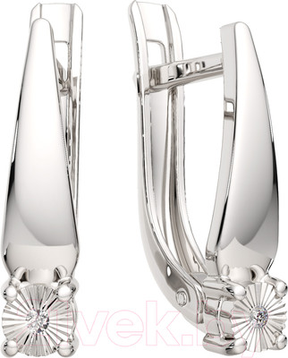 Серьги из серебра ZORKA 03D0095 (с бриллиантами)