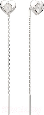 Серьги из серебра ZORKA 03D0107 (с бриллиантами)