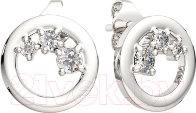 Серьги из серебра ZORKA 03101126.ZZ (с фианитами)