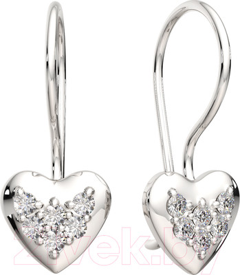 Серьги из серебра ZORKA 03101133.ZZ (с фианитами)