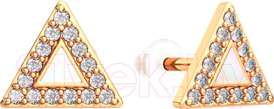 Серьги из розового золота ZORKA 310479S.9K.R (с фианитами)