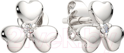 Серьги из серебра ZORKA 03101187 (с фианитами)