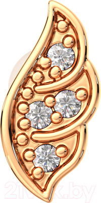 Моносерьга из розового золота ZORKA 310489S.9K.R (с фианитами)