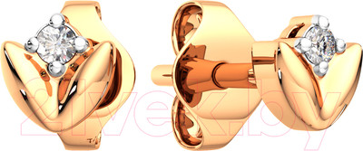 Серьги из розового золота ZORKA 310867.9K.R (с фианитами)