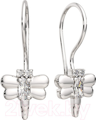 Серьги из серебра ZORKA 03101204 (с фианитами)