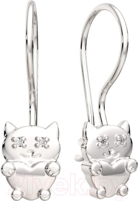 Серьги из серебра ZORKA 03101318 (с фианитами)