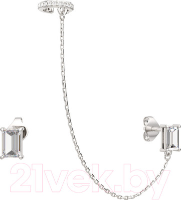 Серьги из серебра ZORKA 03101335 (с фианитами)