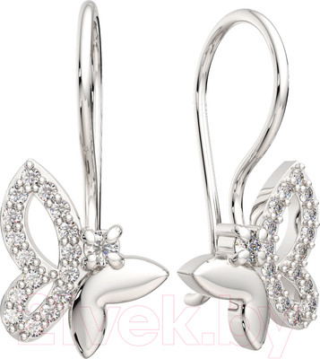 Серьги из серебра ZORKA 0310443 (с фианитами)