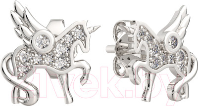Серьги из серебра ZORKA 0310628 (с фианитами)