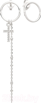 Серьги из серебра ZORKA 03101254.ZZ (с фианитами)