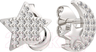 Серьги из серебра ZORKA 03101295 (с фианитами)