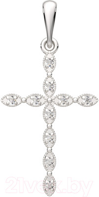 Крестик из серебра ZORKA 0440320.ZZ.REL (с фианитами)