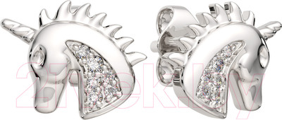 Серьги из серебра ZORKA 03101250 (с фианитами)