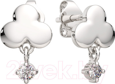 Серьги из серебра ZORKA 03101252 (с фианитами)