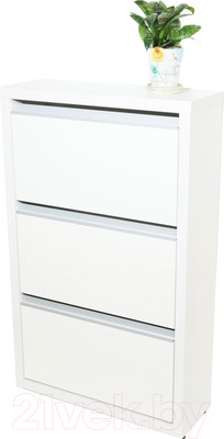 Тумба для обуви Элана Люкс 3.70 (белый/белый)