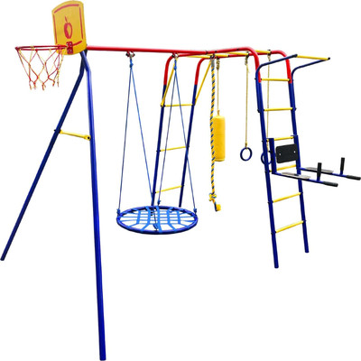 Игровой комплекс Пионер Дачный Юла Макси  (качели гнездо 80см/металл)