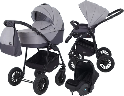 Детская универсальная коляска Rant Siena New / 02 (темно-серый/светло-серый)
