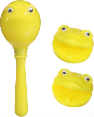 Набор погремушек Крошка Я Лягушата / 9952521 (3шт, желтый)