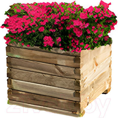 Грядка модульная Массив-Древ 500x500x460 (с дном, со спанбондом)