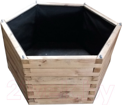 Грядка модульная Массив-Древ D90 (с дном, со спанбондом)