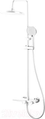 Душевая система со смесителем Ekko E2503-8 (белый матовый)