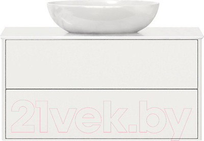 Тумба под умывальник Belux Джаз НП 100-02 (1, белый глянцевый)