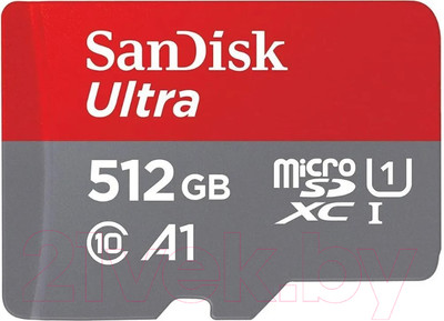 Карта памяти SanDisk Micro SDXC 512GB UHS-I (SDSQUAC-512G-GN6MN)