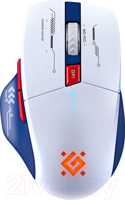 Мышь Defender Tisa GM-126 / 52126 (белый/синий)