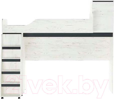 Двухъярусная кровать Памир Гретта (крафт белый/антрацит)