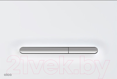 Кнопка для инсталляции Alcadrain M1876-1 (белый матовый/хром глянцевый)