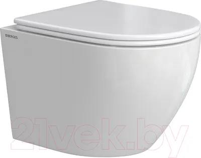 Унитаз подвесной Berges Okus Rimless / 081127 (с сиденьем)