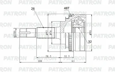 ШРУС Patron PCV2159