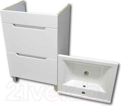 Тумба с умывальником Гамма Р23оФ8 У-55 Атриа-9055