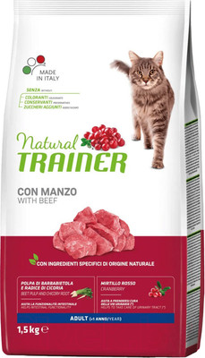 Сухой корм для кошек Trainer Natural с говядиной (1.5кг)