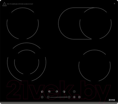 Электрическая варочная панель ZORG CR61 BL
