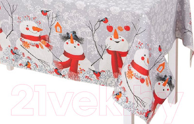 Скатерть АртПостель Снеговики (150x150)