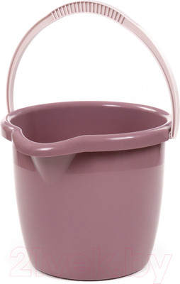 Ведро Полесье №11 / 04847 (12л, бледно-бордовый)