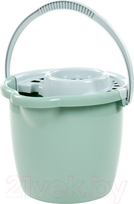 Ведро с отжимом Полесье №9 с отжимом / 04854 (9л, бледно-оливковый)