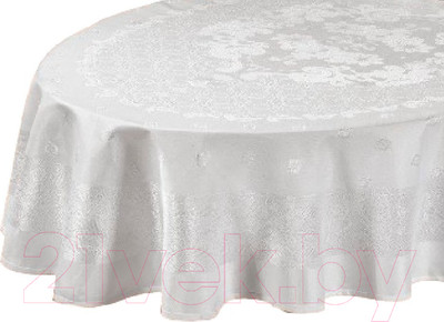 Скатерть DO&CO Perla 160x220 / 10663 (белый)