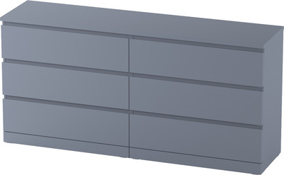 Комод Mio Tesoro Варма 6D (серый)