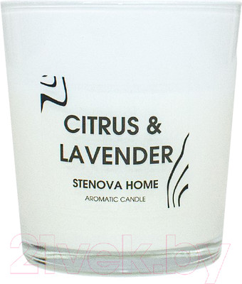 Свеча Stenova Home Citrus&Lavender ароматическая / 812105