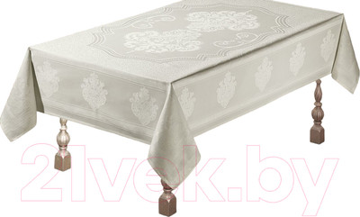Скатерть DO&CO Brulla 160x220 / 10667 (кремовый)