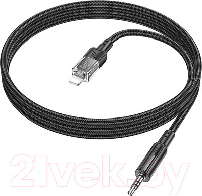 Кабель Hoco UPA27 Lightning - AUX (1м, черный)