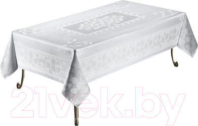 Скатерть DO&CO Sevda 160x220 / 11657 (белый)