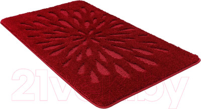 Коврик для ванной Shahintex РР Lux 60x100 / 450134 (бордовый 45)