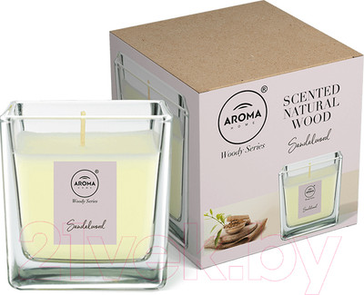 Свеча Aroma Home Woody Series Cande Sandalwood (155г)