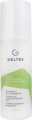 Тоник для лица Geltek С гидролизатом коллагена и алоэ вера (200мл)